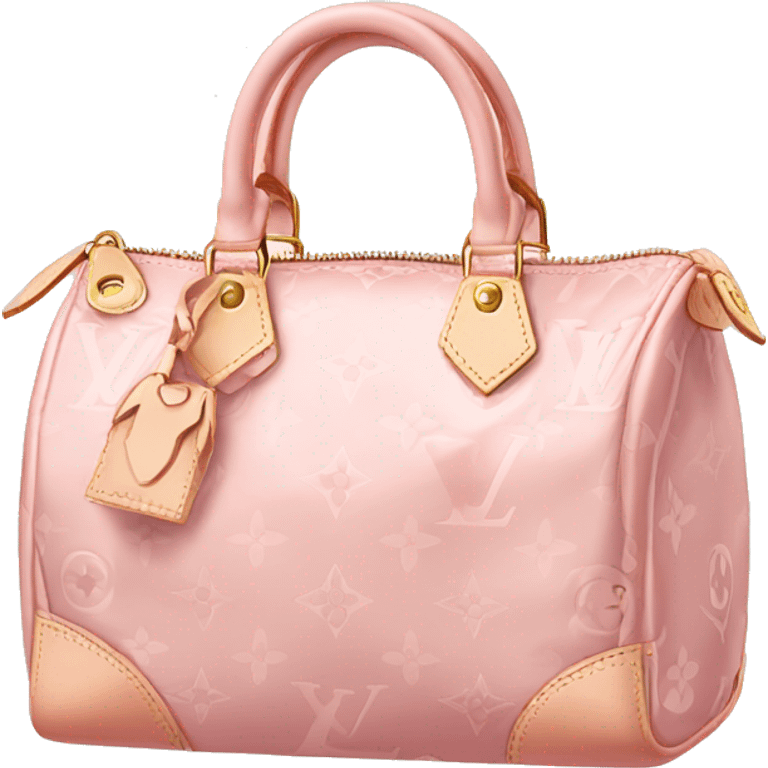 Light pink Louis Vuitton bag emoji