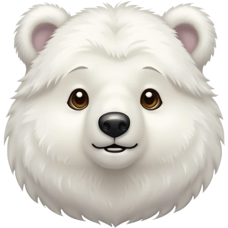 cute white bear emoji