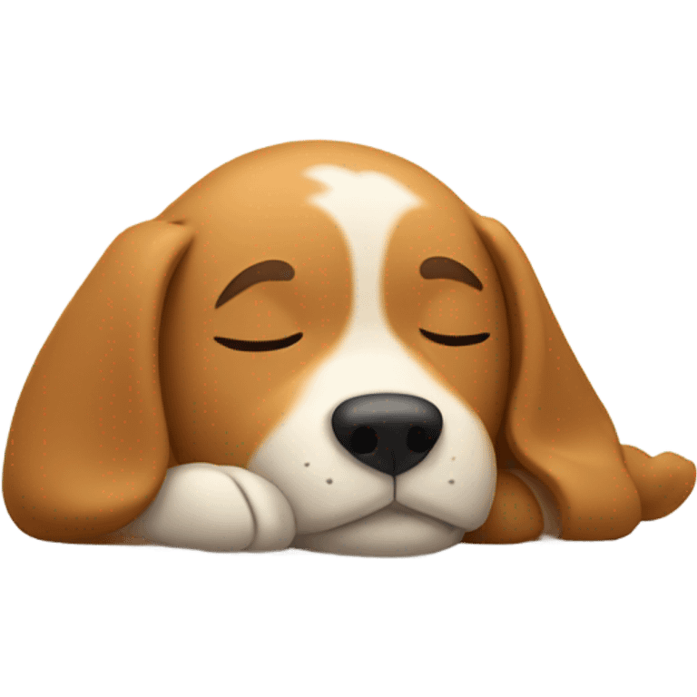 Dog sleeping emoji