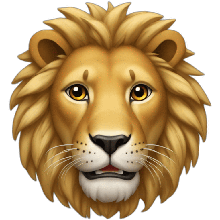 Tartue sur un lion emoji