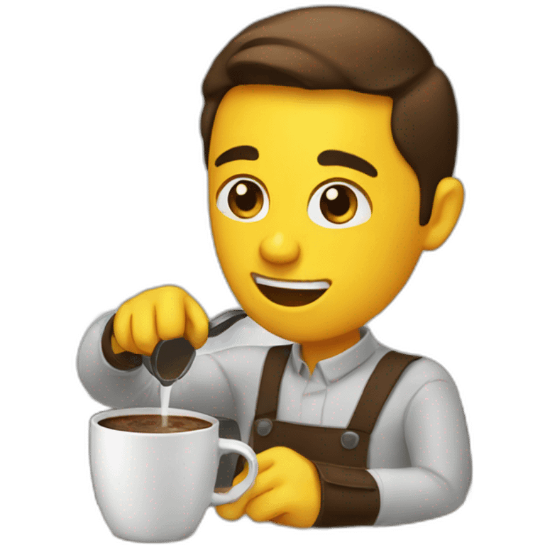 making coffee emoji