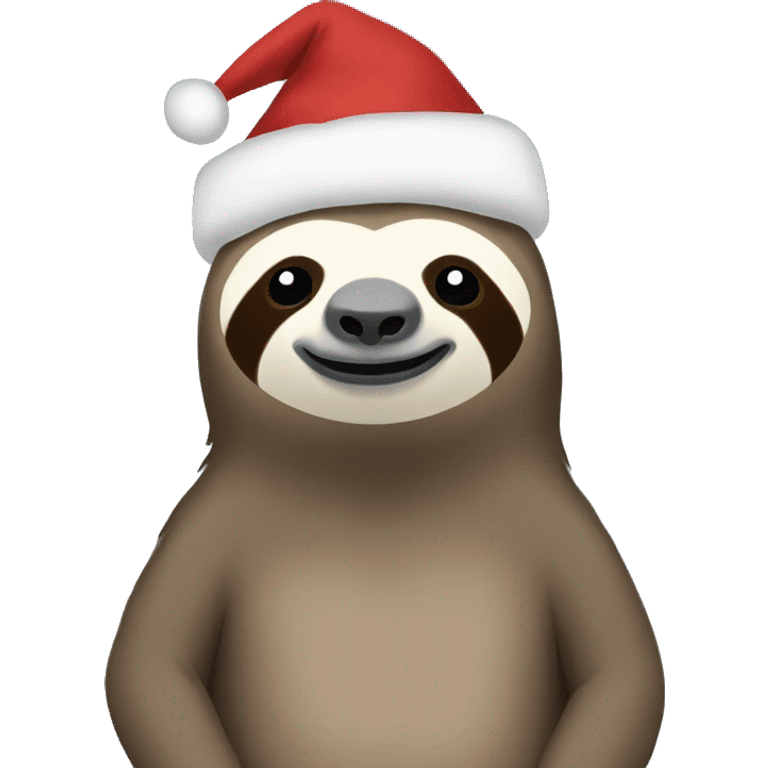 Sloth christmas emoji