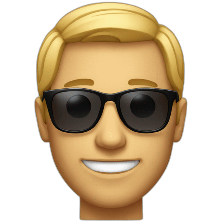 Man-smiling-with-sunglasses emoji