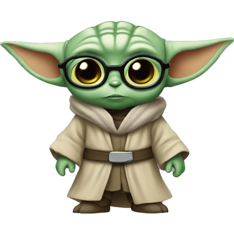  nerdy baby yoda emoji