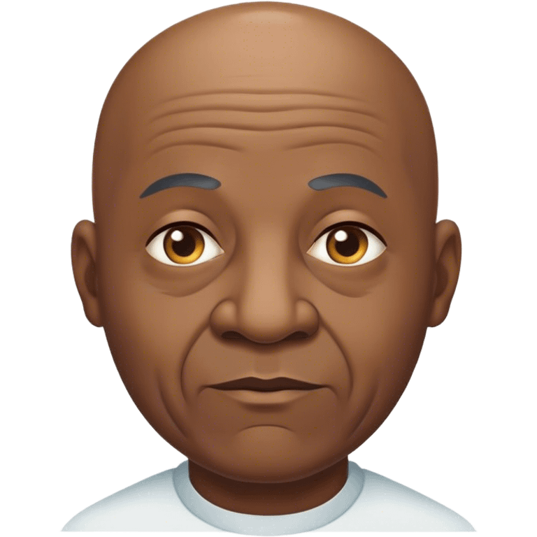 Old bald black man emoji