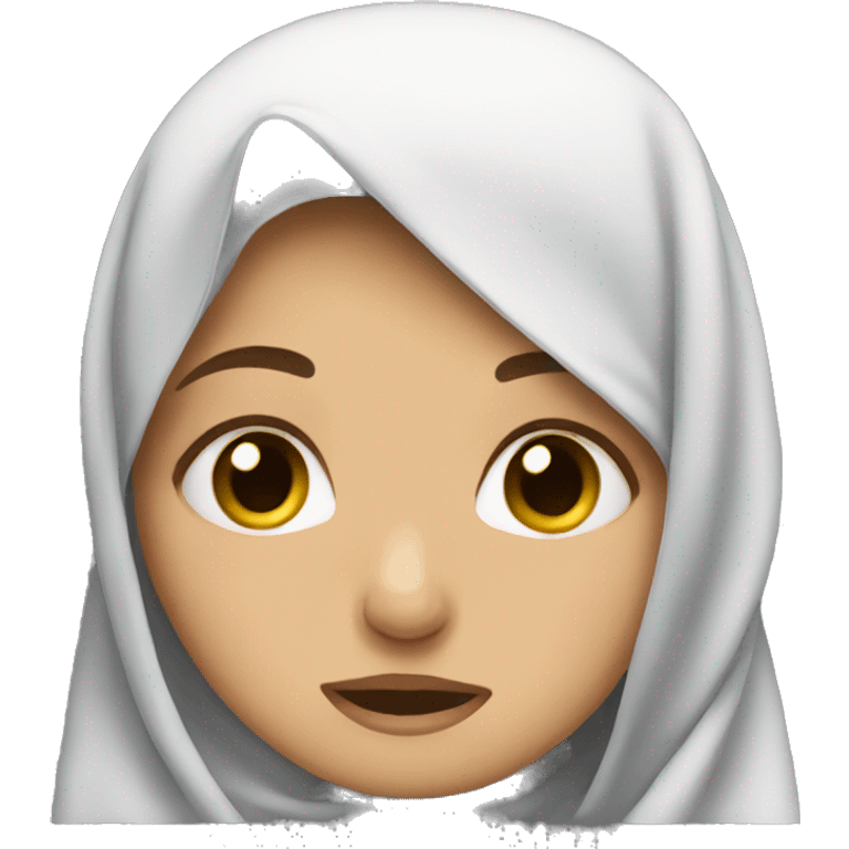 girl in hijab crying  emoji