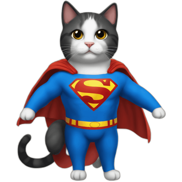 Superman cat emoji