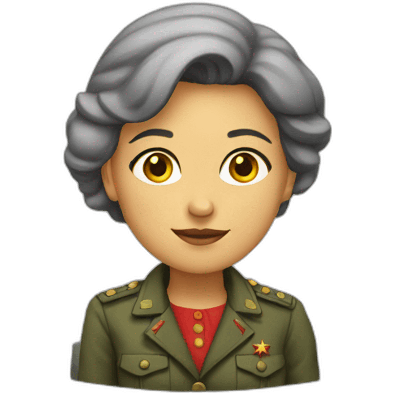 communist female emoji