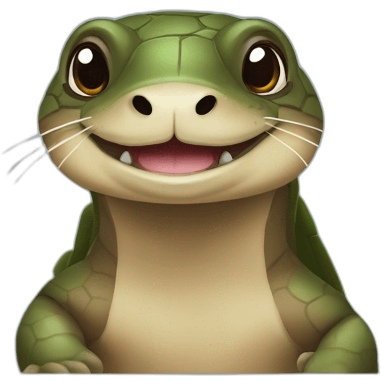 Tortue loutre emoji