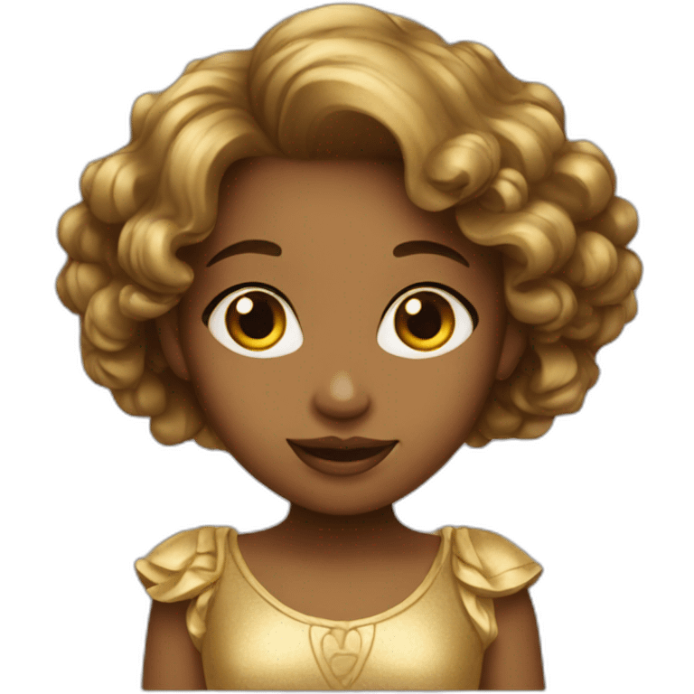 gold pretty girl emoji