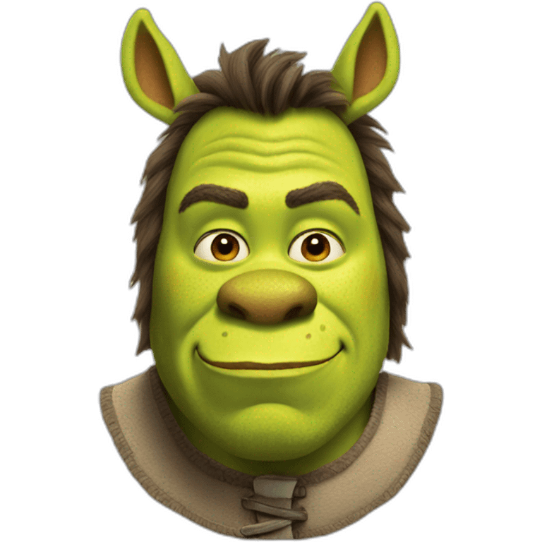 Shrek as Donkey emoji