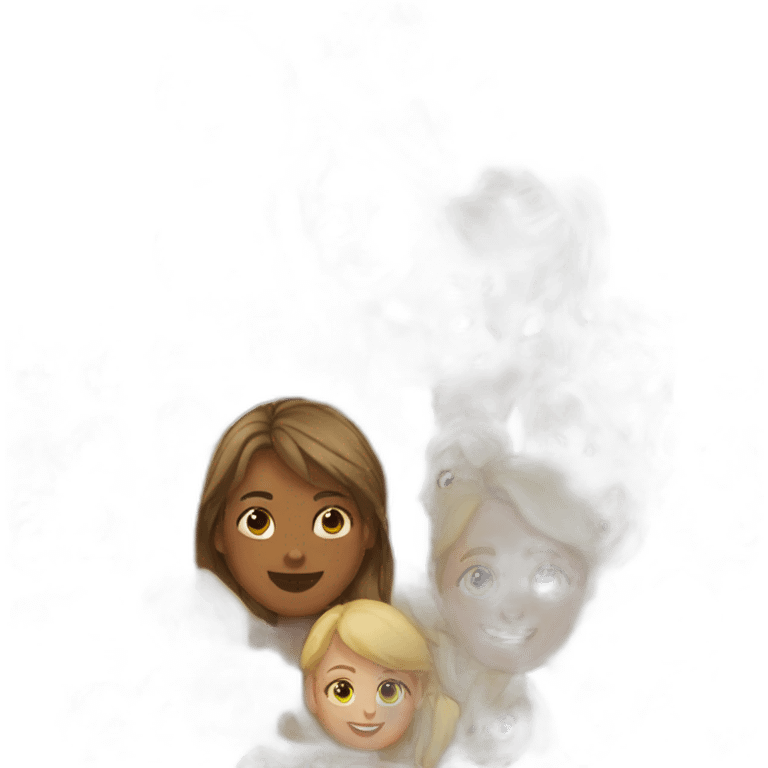 Blonde girl and brown aussie emoji