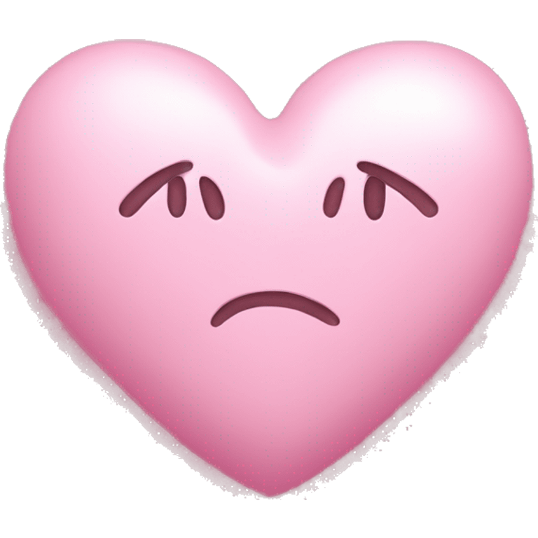 Pink heart with tiny white bow emoji