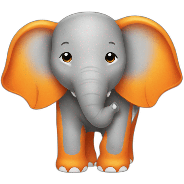 orange elephant emoji