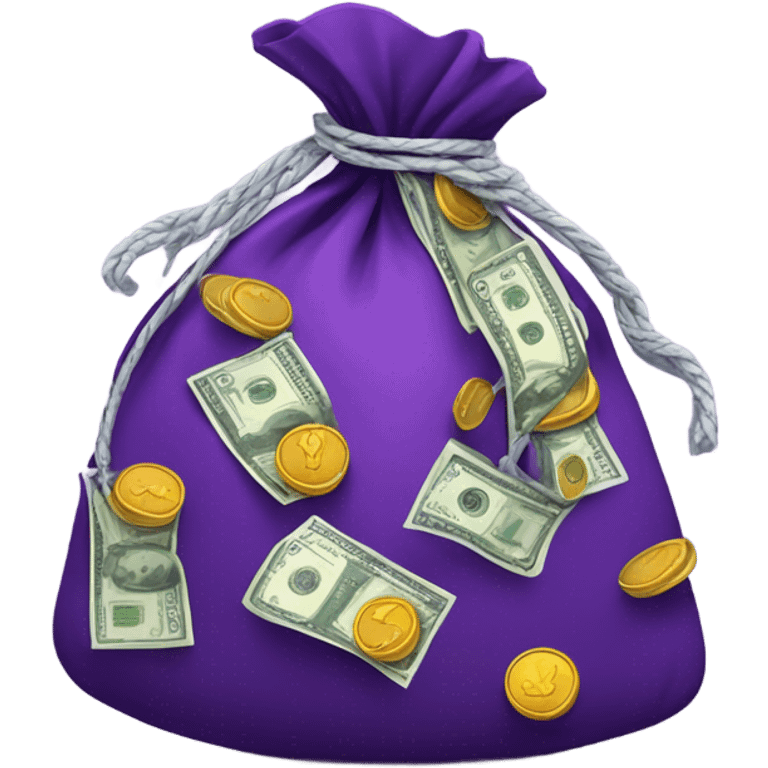 purple Money Bags emoji