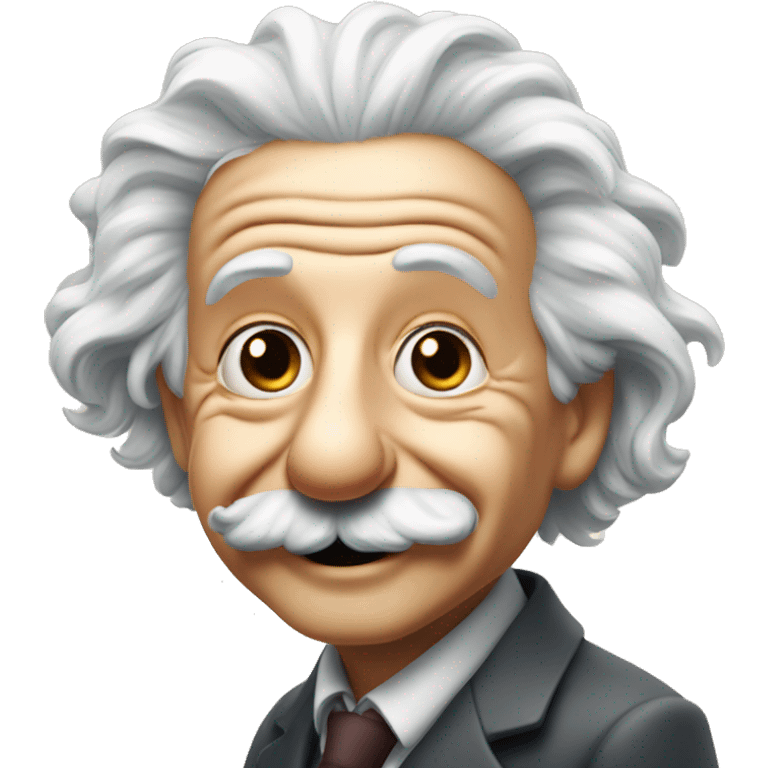 albert einstein vawes hand smiling emoji