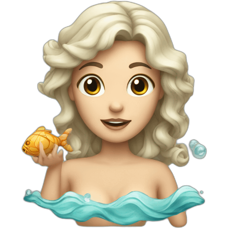 Siren with shells emoji