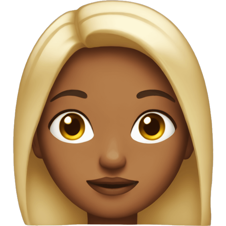 girl with shiny skin emoji