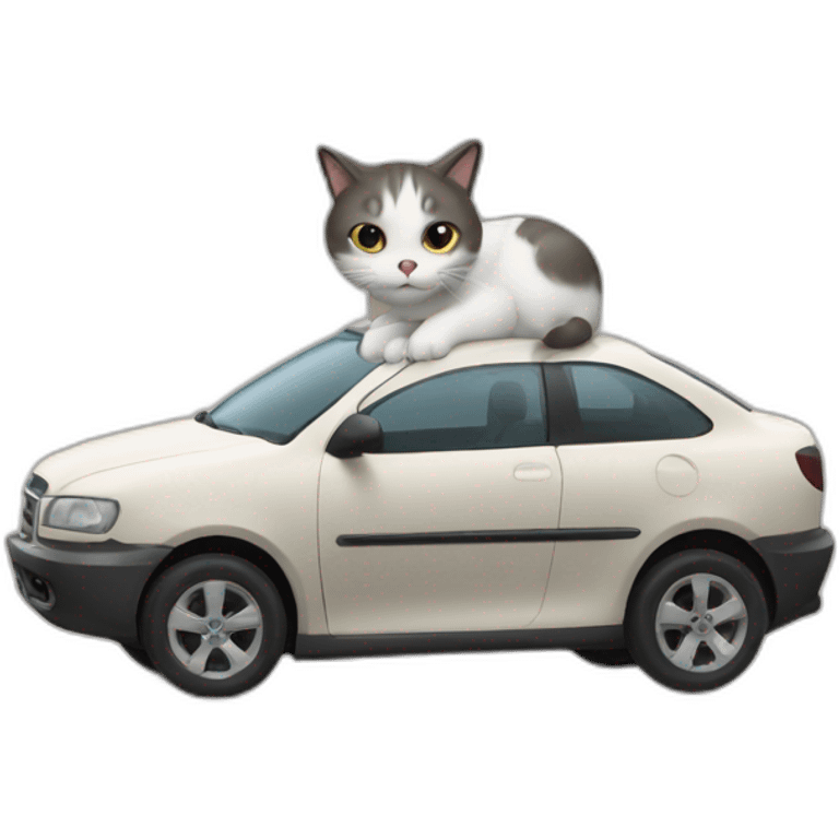 cat drive car emoji