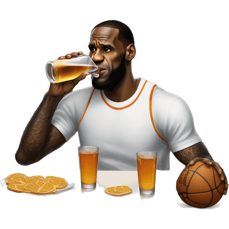 Lebron drinking Prime emoji