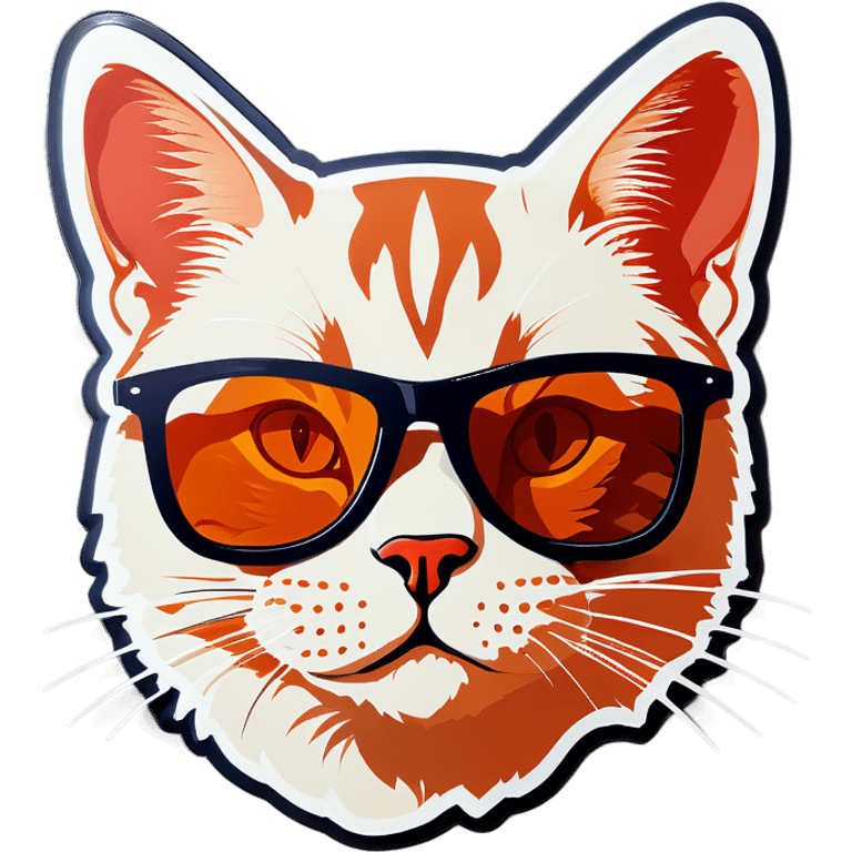 Cat with sunglasses emoji