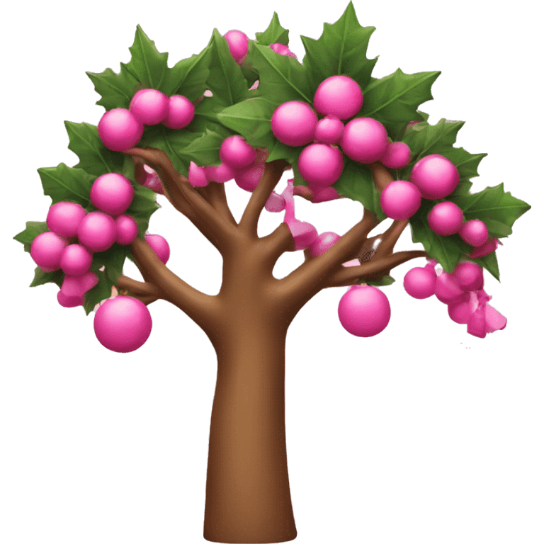 Árbol de navidad rosado  emoji