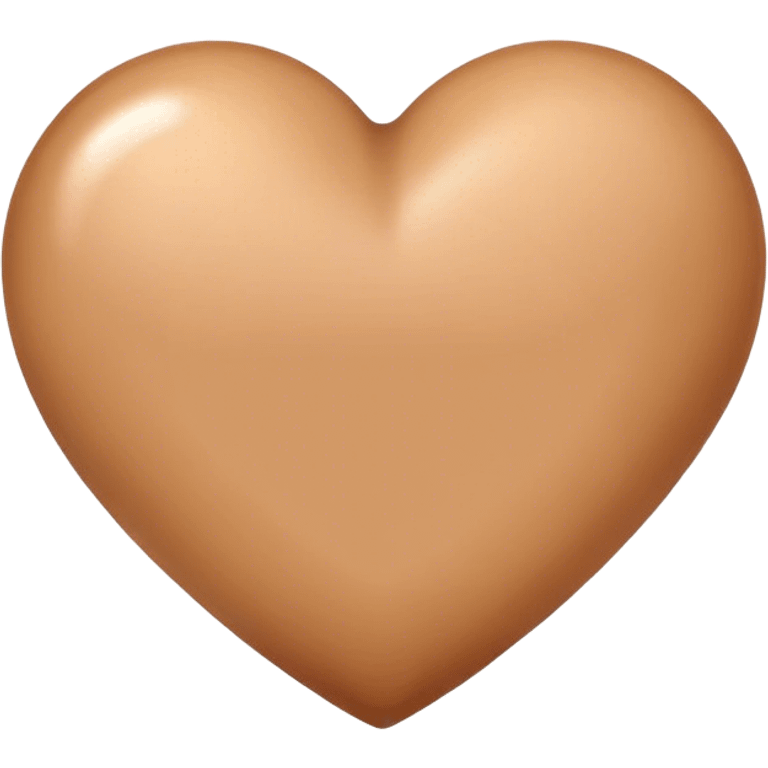 Tan heart emoji