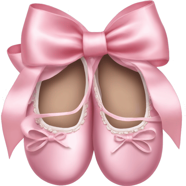 Ballet shoes coquette bows emoji