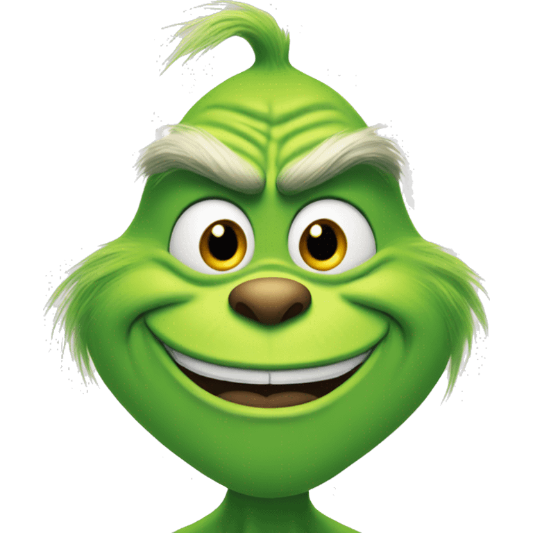 Grinch smiling emoji