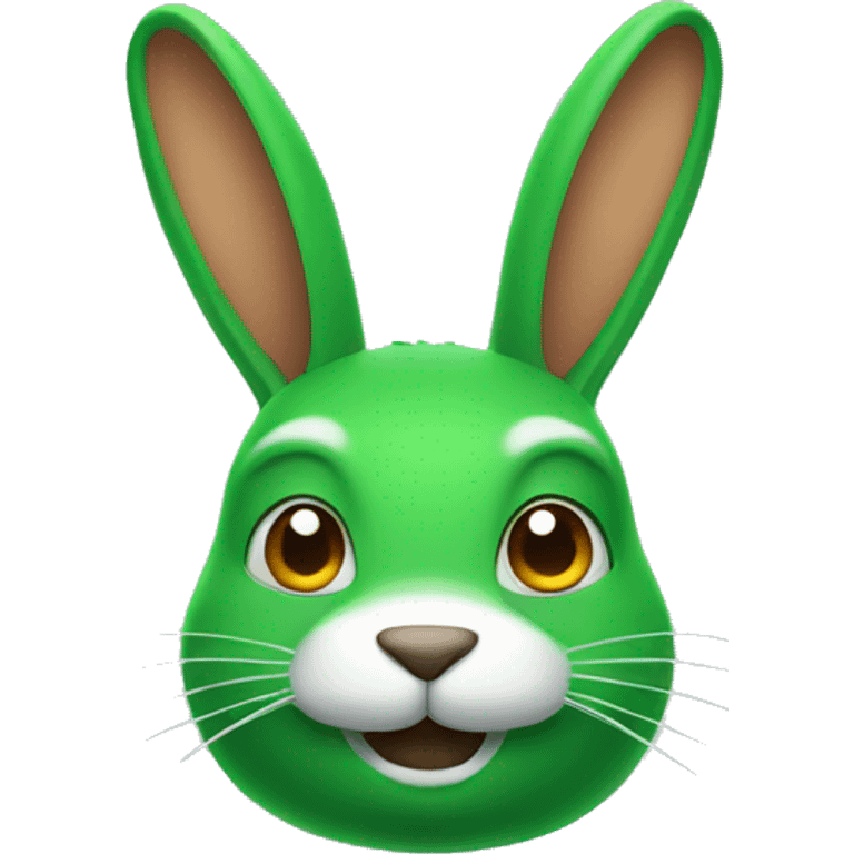 green rabbit's head emoji