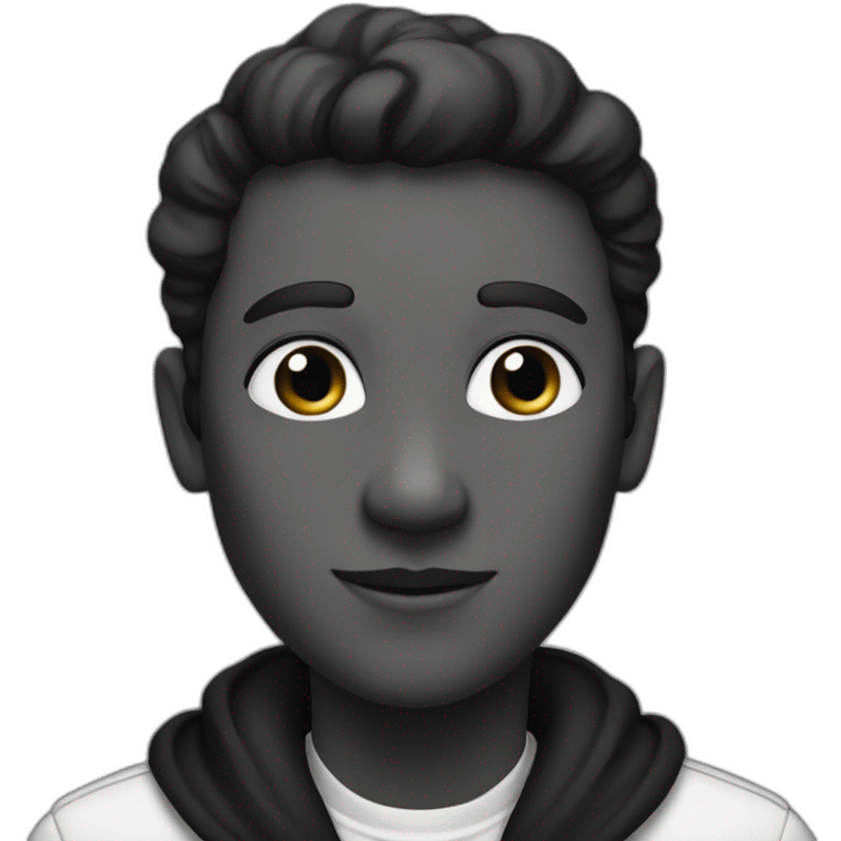 black and white "true" emoji