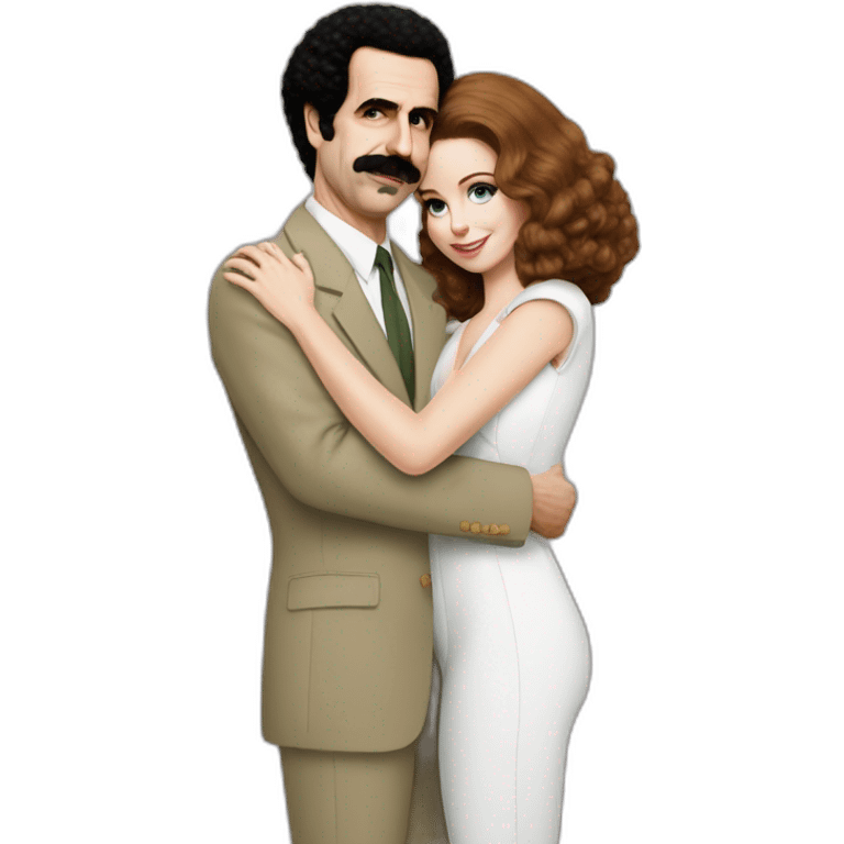 borat hugs lana del ray emoji