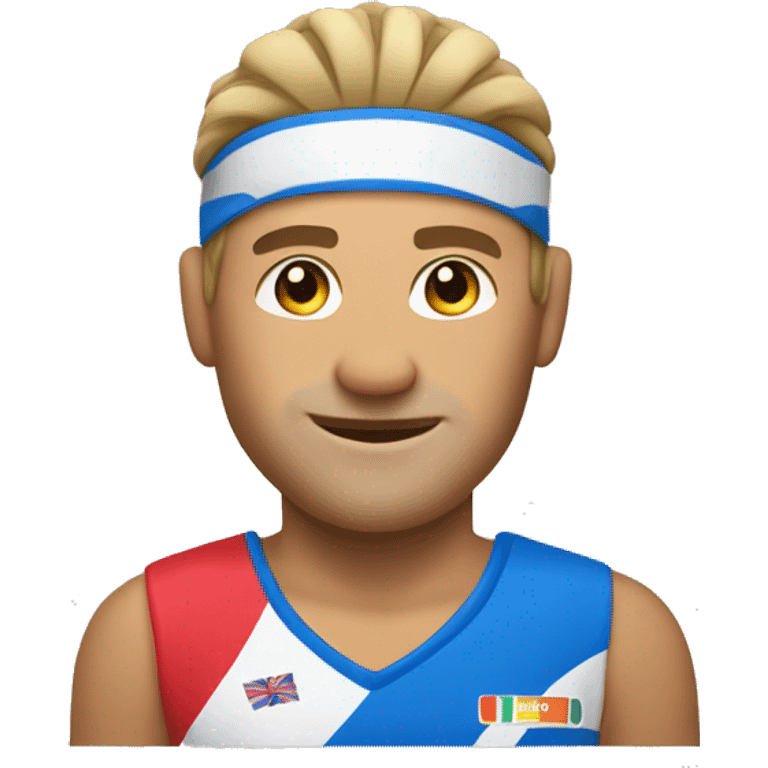 Emoji of David Åhman the beachvolley ball player. emoji