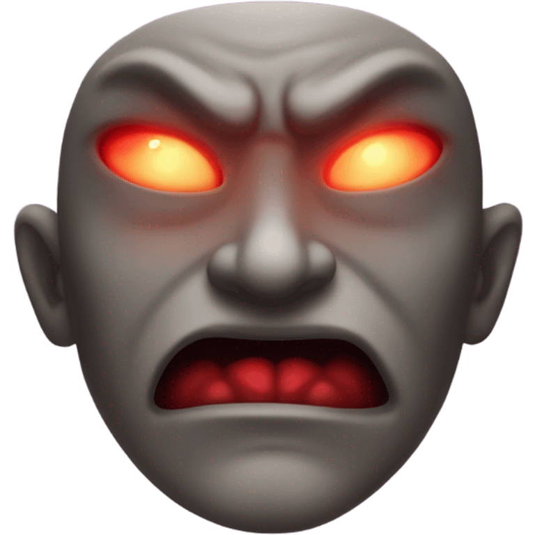 Use evil face with halo  emoji