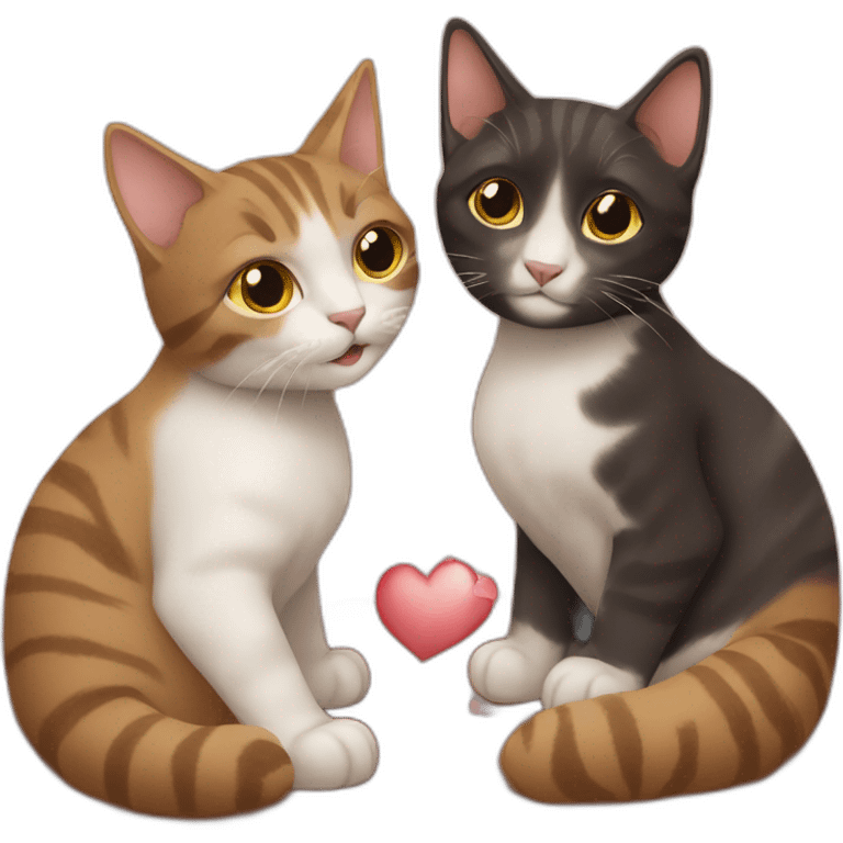 the love of two cats emoji