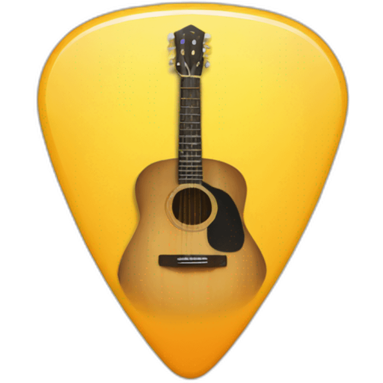 Guitar pick emoji