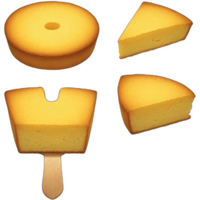 cornbread with an angry face emoji