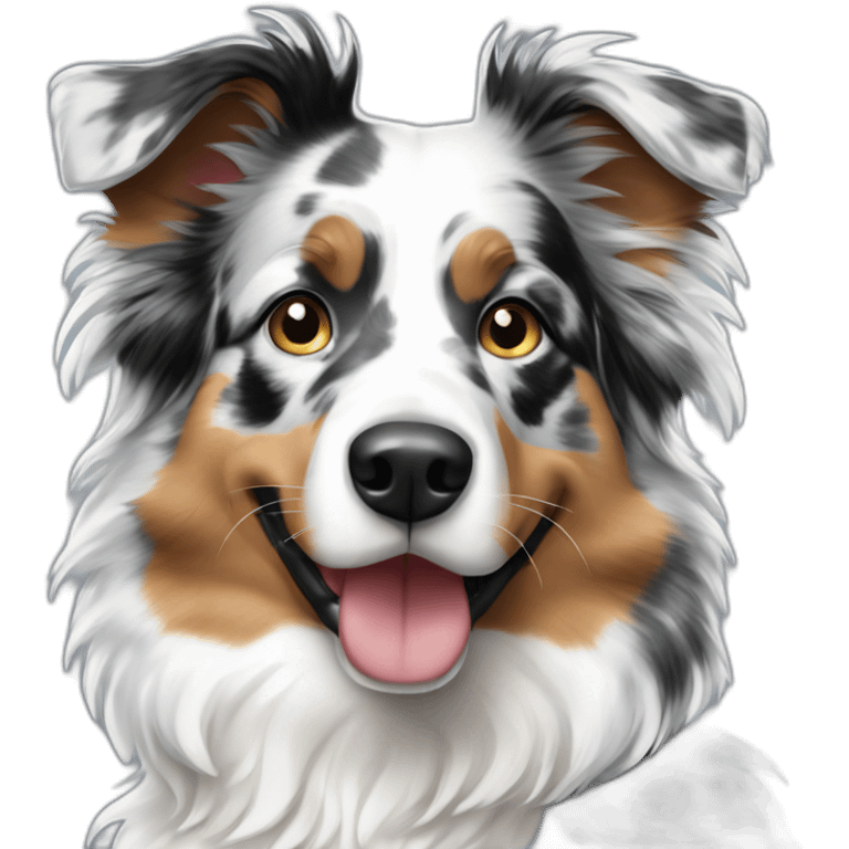 Blue merle aussie emoji