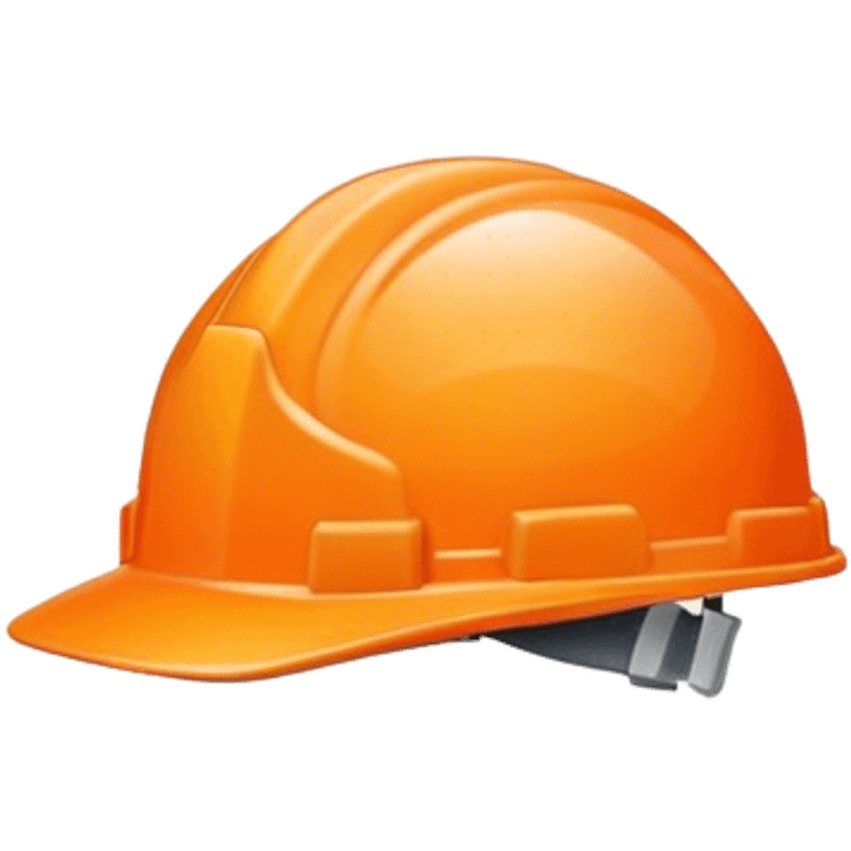 Orange hard hat emoji