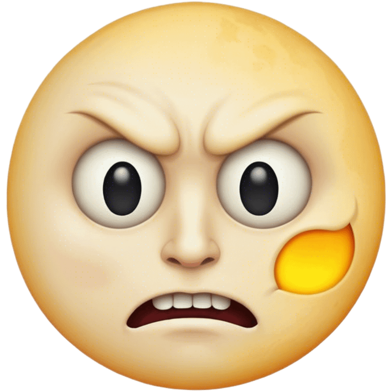 Mad moon face emoji emoji