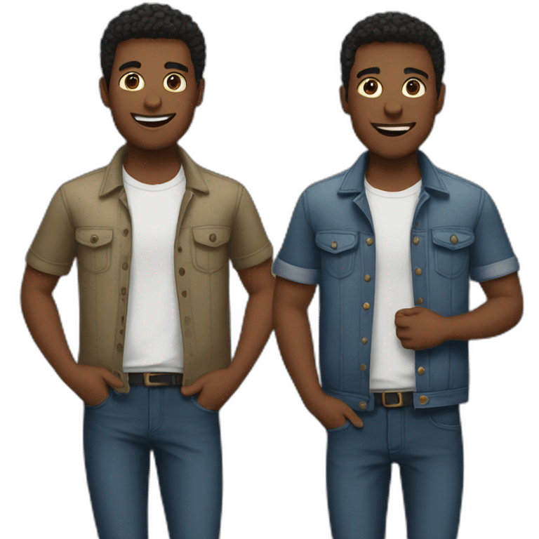 two male friends emoji