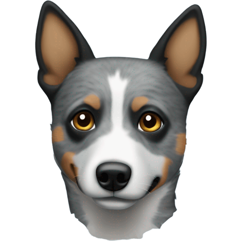 Blue heeler with no brown emoji