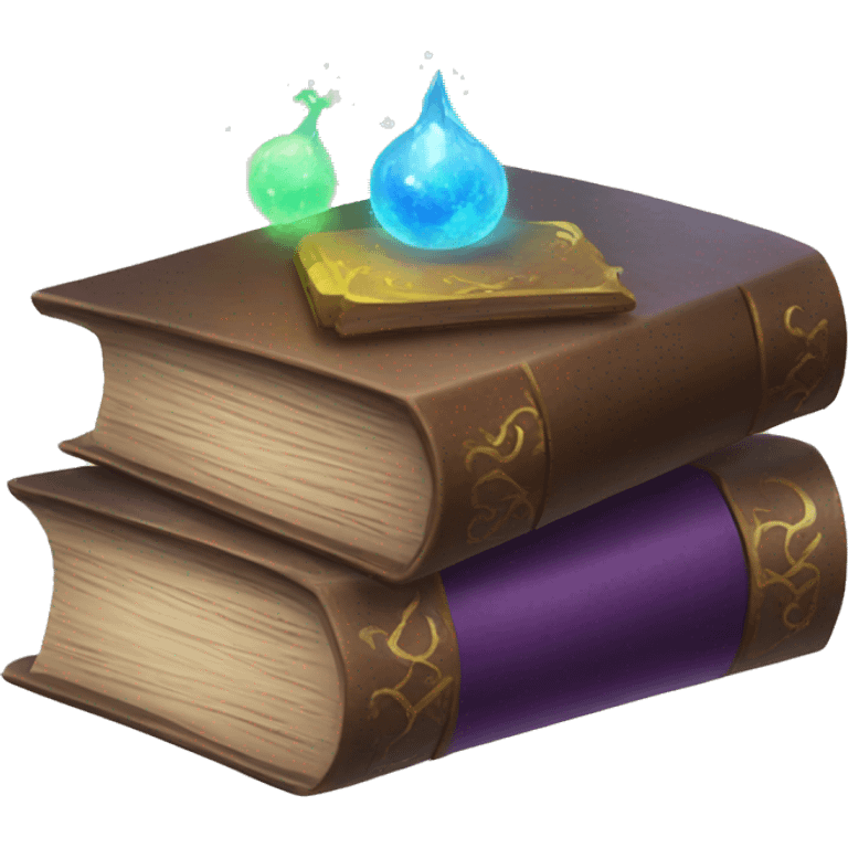 pile of magic spell books emoji