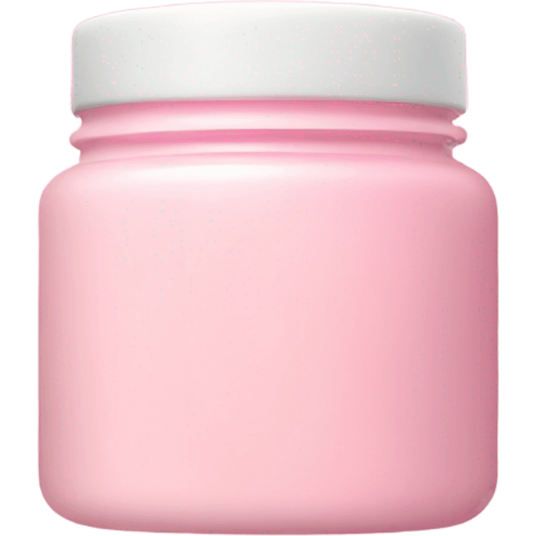 aesthetic pink jar of face cream  emoji