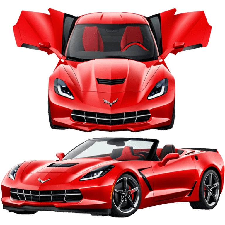 Chevrolet Corvette - Chevrolet (Model Year: 2022) (Iconic colour: Red) emoji