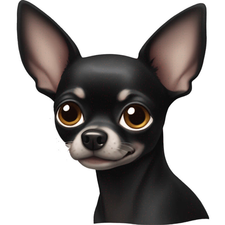 Black chihuahua  emoji