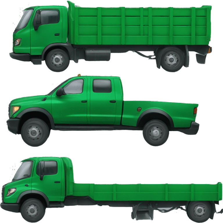 A green 1.5-ton truck emoji