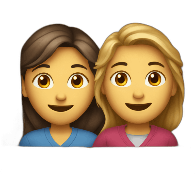 Homme blond et femme brune in moving box emoji