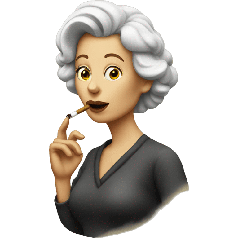 Lady smoking emoji