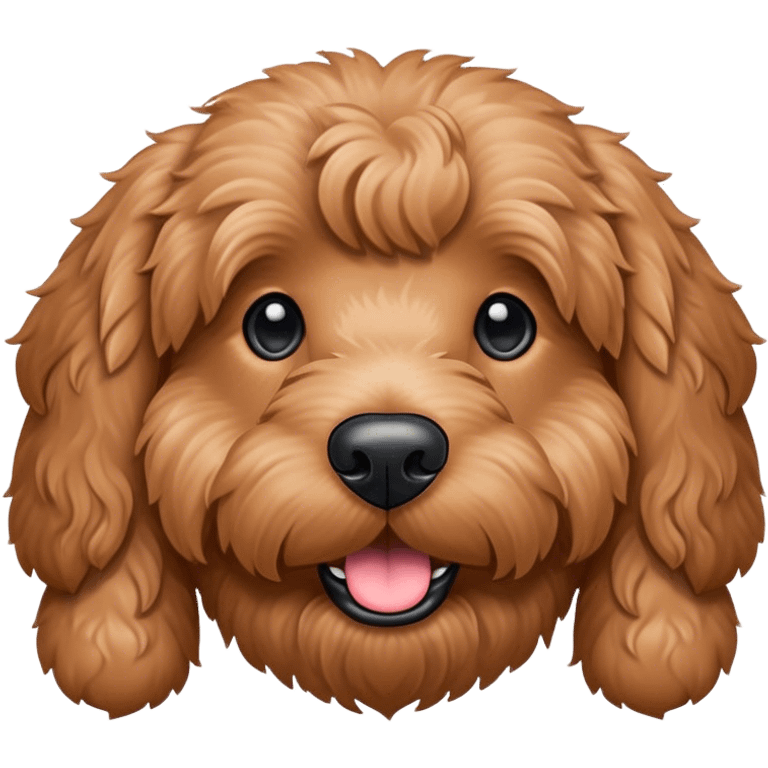 Golden doodle dog emoji